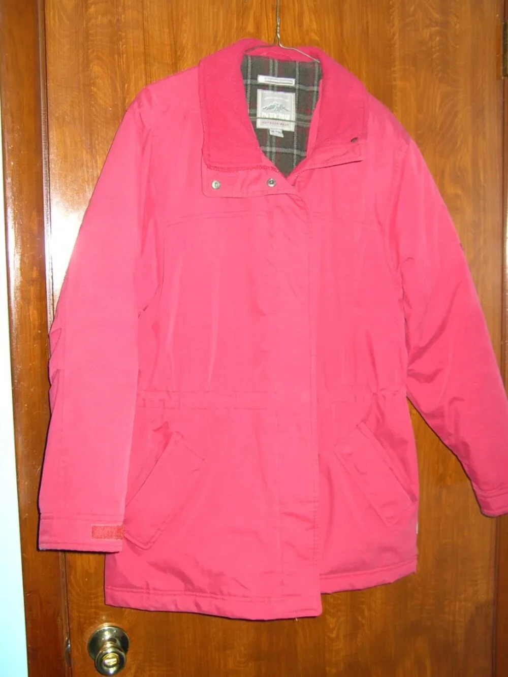 Women's Pacific Trail Heavy Flannel Lined Warm Winter Coat Large Nice 60